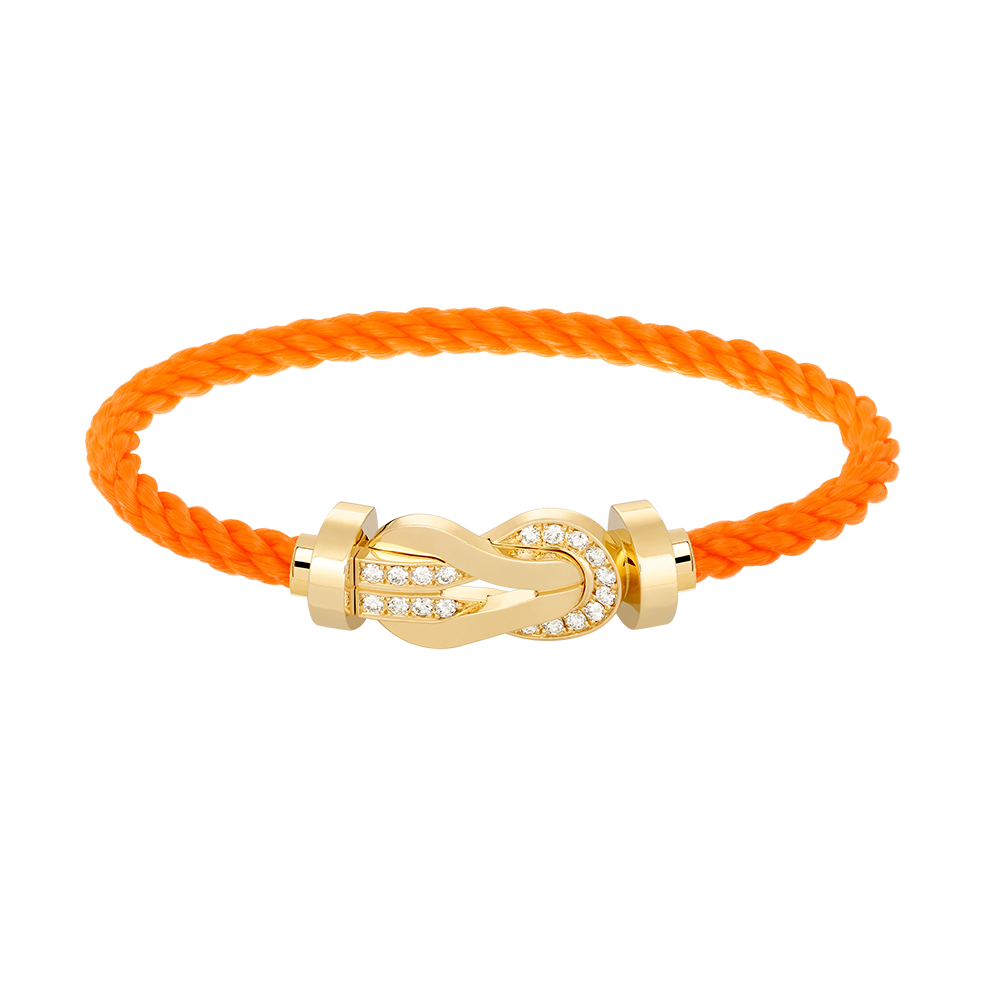 [Eterna Jewels]CHANCE LARGE 8 FIGURE BUCKLE HALF DIAMOND BRACELET GOLD