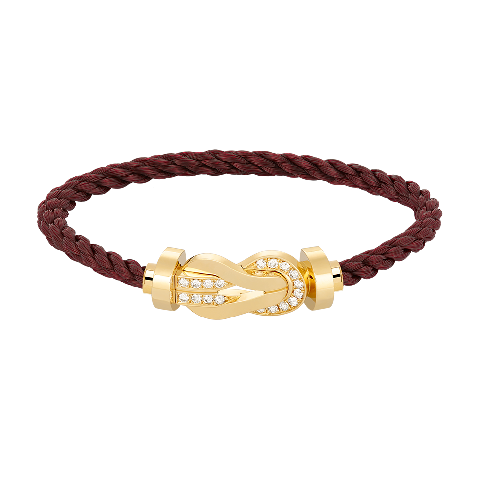 [Eterna Jewels]CHANCE LARGE 8 FIGURE BUCKLE HALF DIAMOND BRACELET GOLD