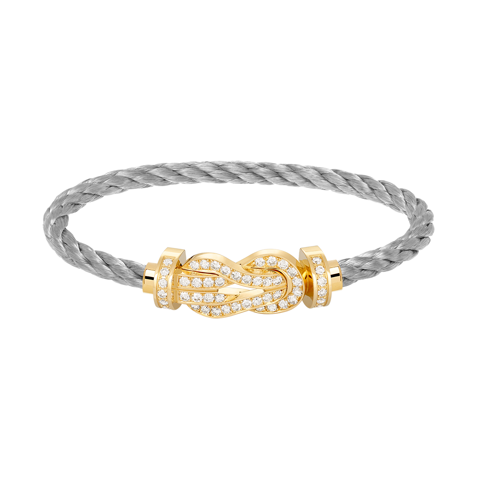 [Eterna Jewels]CHANCE LARGE 8 FIGURE BUCKLE FULLDIAMOND BRACELET GOLD