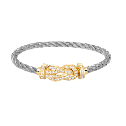 [Eterna Jewels]CHANCE LARGE 8 FIGURE BUCKLE FULLDIAMOND BRACELET GOLD