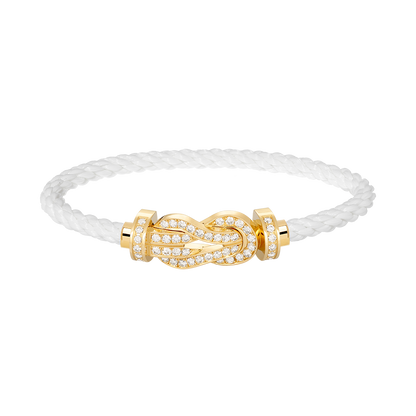[Eterna Jewels]CHANCE LARGE 8 FIGURE BUCKLE FULLDIAMOND BRACELET GOLD