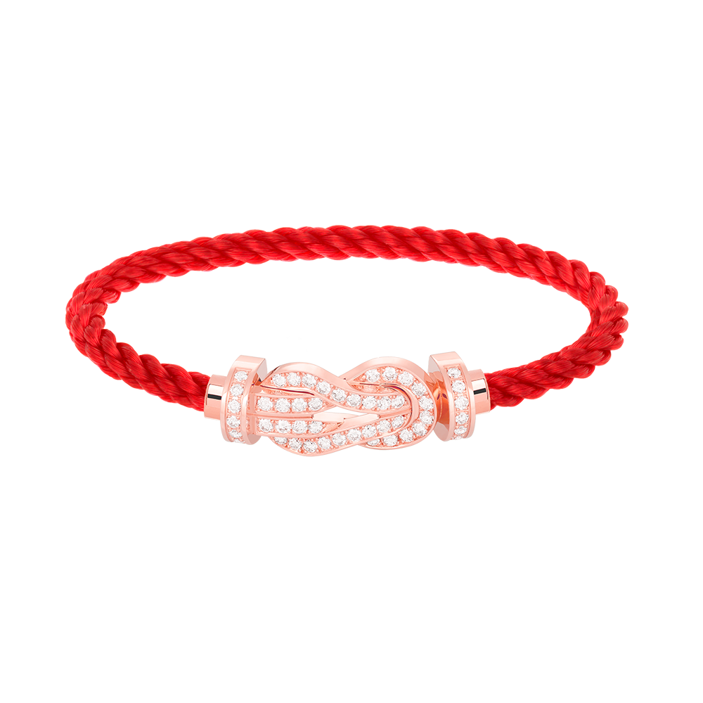 [Eterna Jewels]CHANCE LARGE 8 FIGURE BUCKLE FULL DIAMOND BRACELET ROSE GOLD