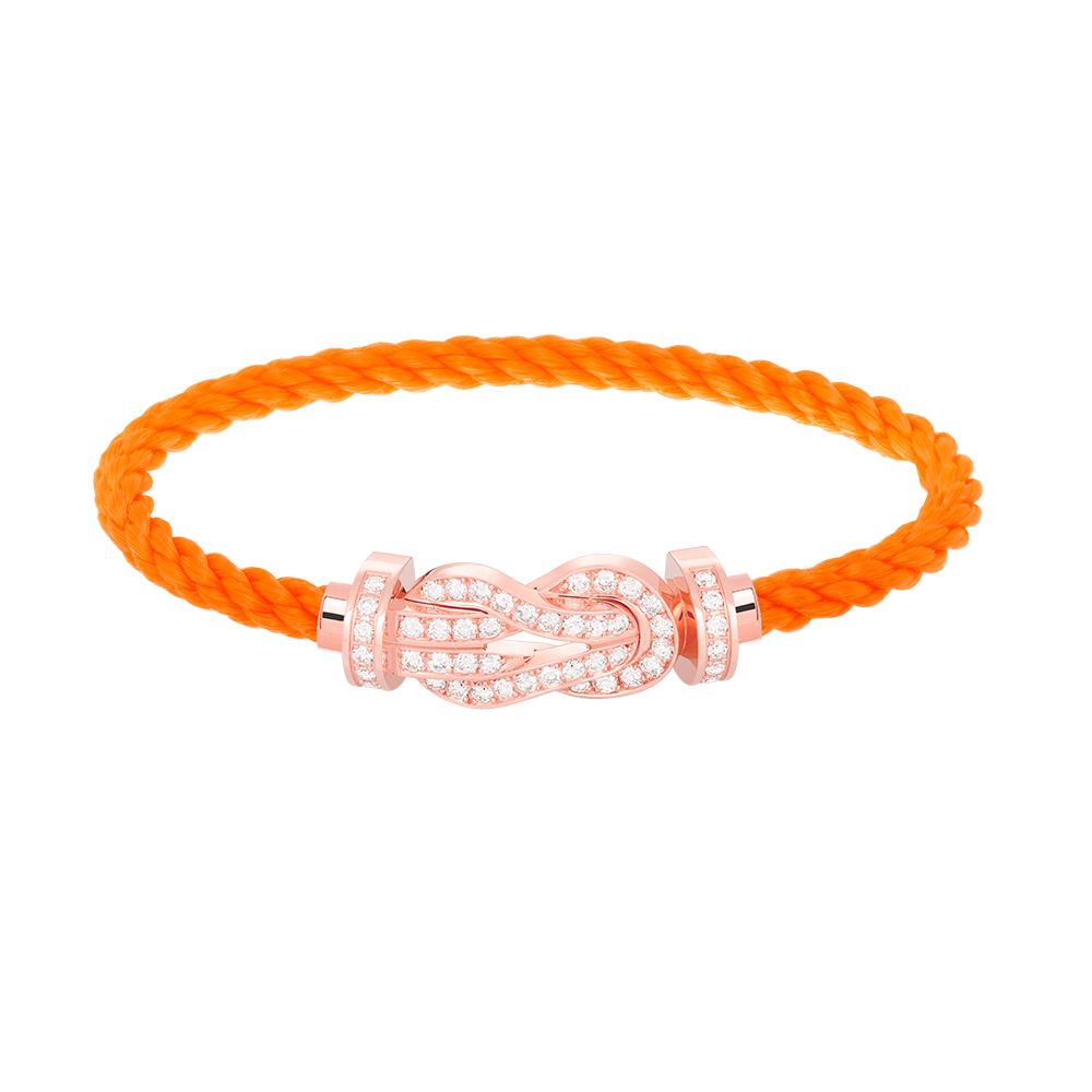 [Eterna Jewels]CHANCE LARGE 8 FIGURE BUCKLE FULL DIAMOND BRACELET ROSE GOLD