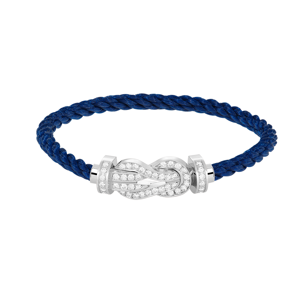 [Eterna Jewels]CHANCE LARGE 8 FIGURE BUCKLE FULL DIAMOND BRACELET SILVER