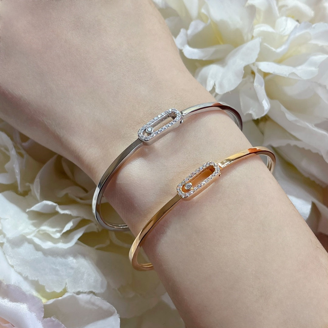 [Eterna Jewels]Move Uno pavé flex bangle medium