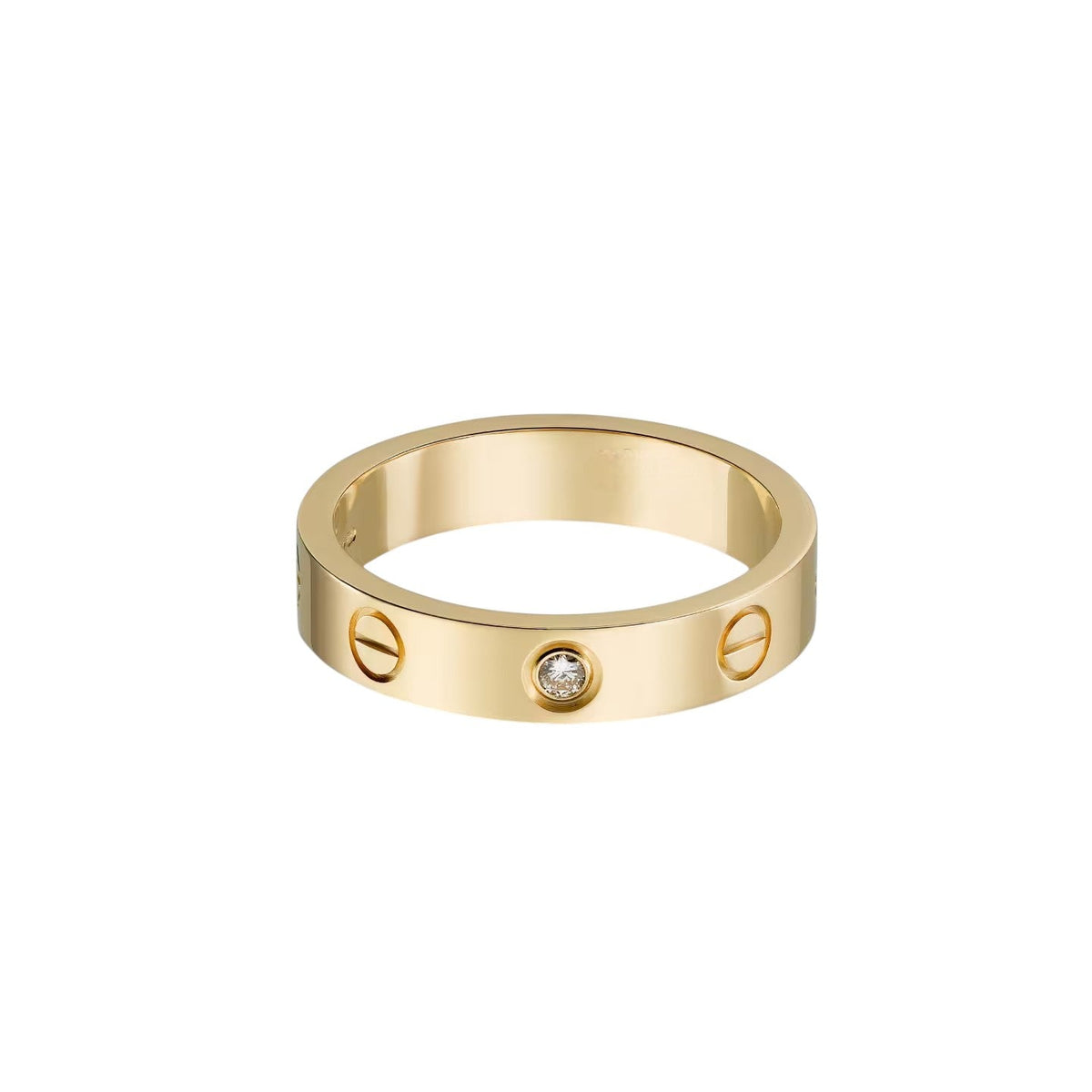 [Eterna Jewels]LOVE 4MM 1 DIAMOND RING