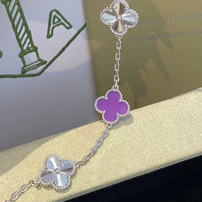 [Eterna Jewels] CLOVER 5 MOTIF VIOLET BRACELET COLLECTION