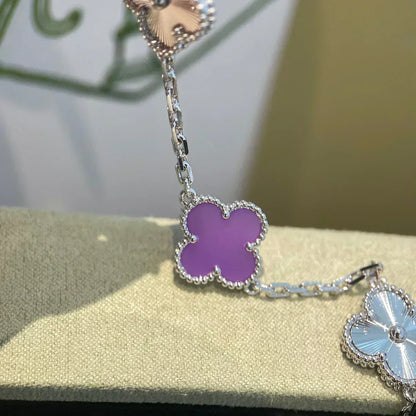 [Eterna Jewels] CLOVER 5 MOTIF VIOLET BRACELET COLLECTION
