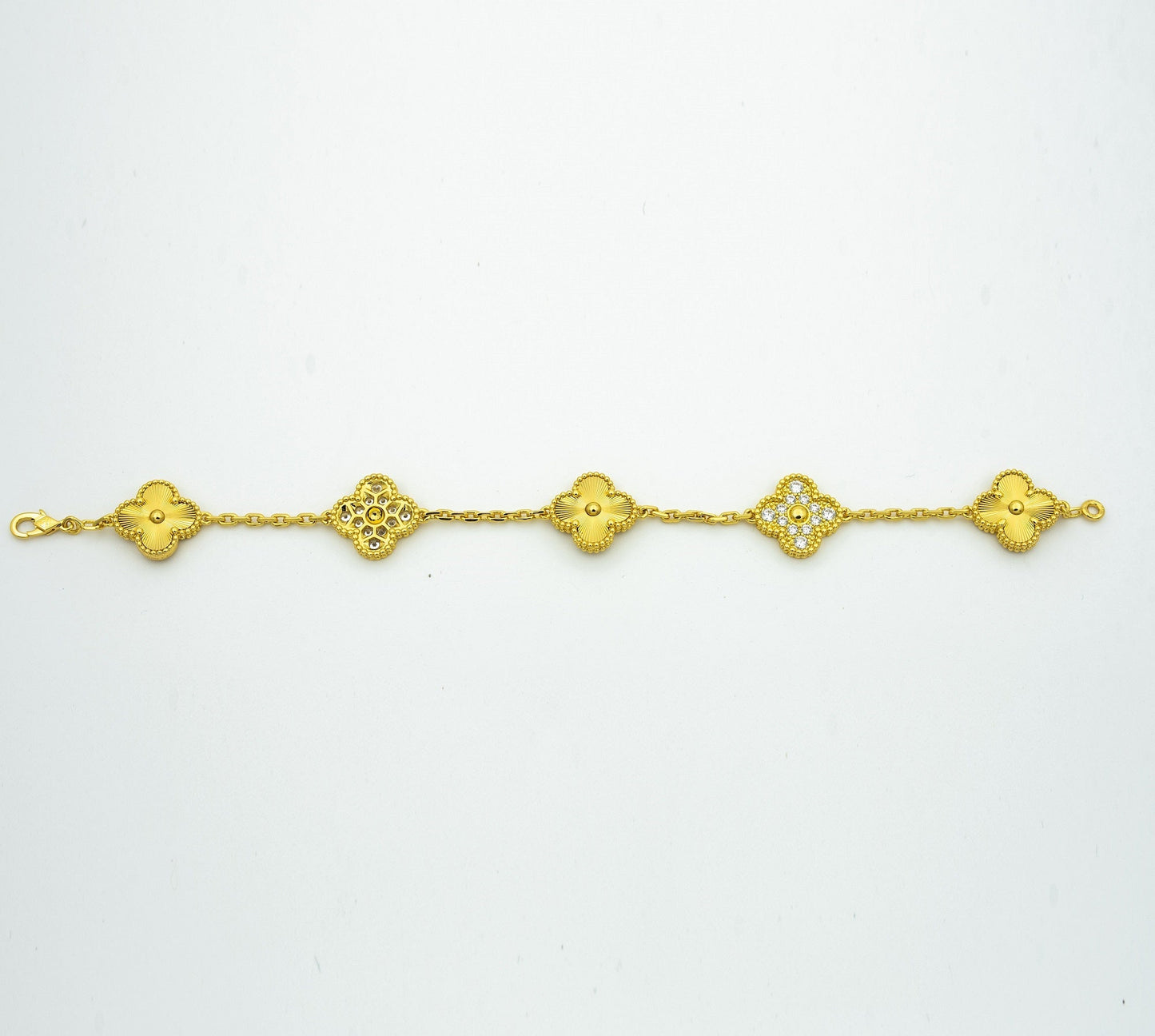 [Eterna Jewels] CLOVER 5 MOTIF LASER BRACELET COLLECTION