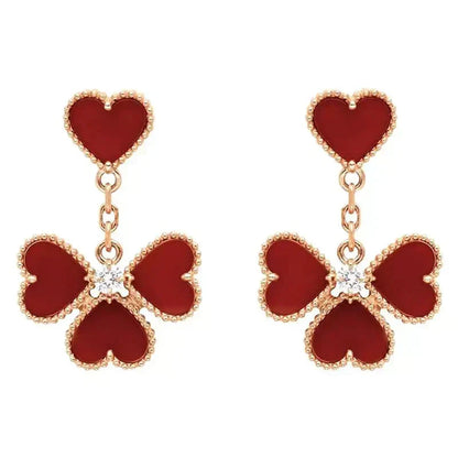 [Eterna Jewels]SWEET CLOVER CARNELIAN EARRINGS