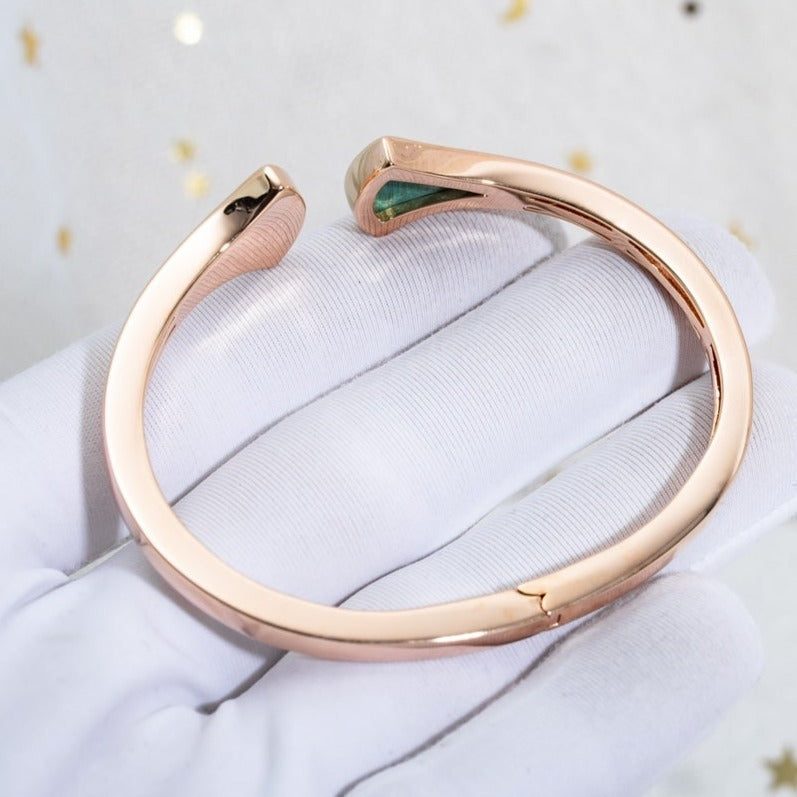 [Eterna Jewels]DREAM BRACELET OPEN MALACHITE PINK GOLD