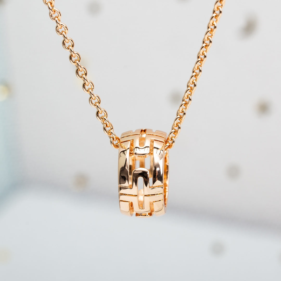 [Eterna Jewels]PARENTESI NECKLACE PINK GOLD