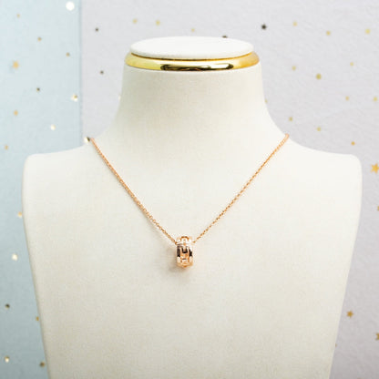 [Eterna Jewels]PARENTESI NECKLACE PINK GOLD