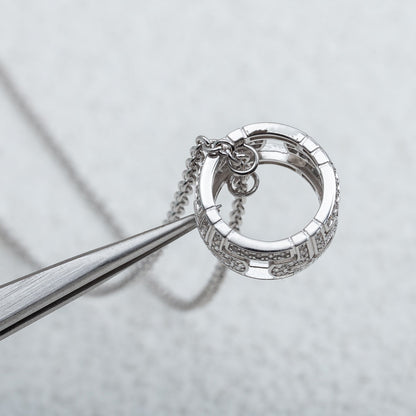 [Eterna Jewels]PARENTESI NECKLACE SILVER DIAMOND