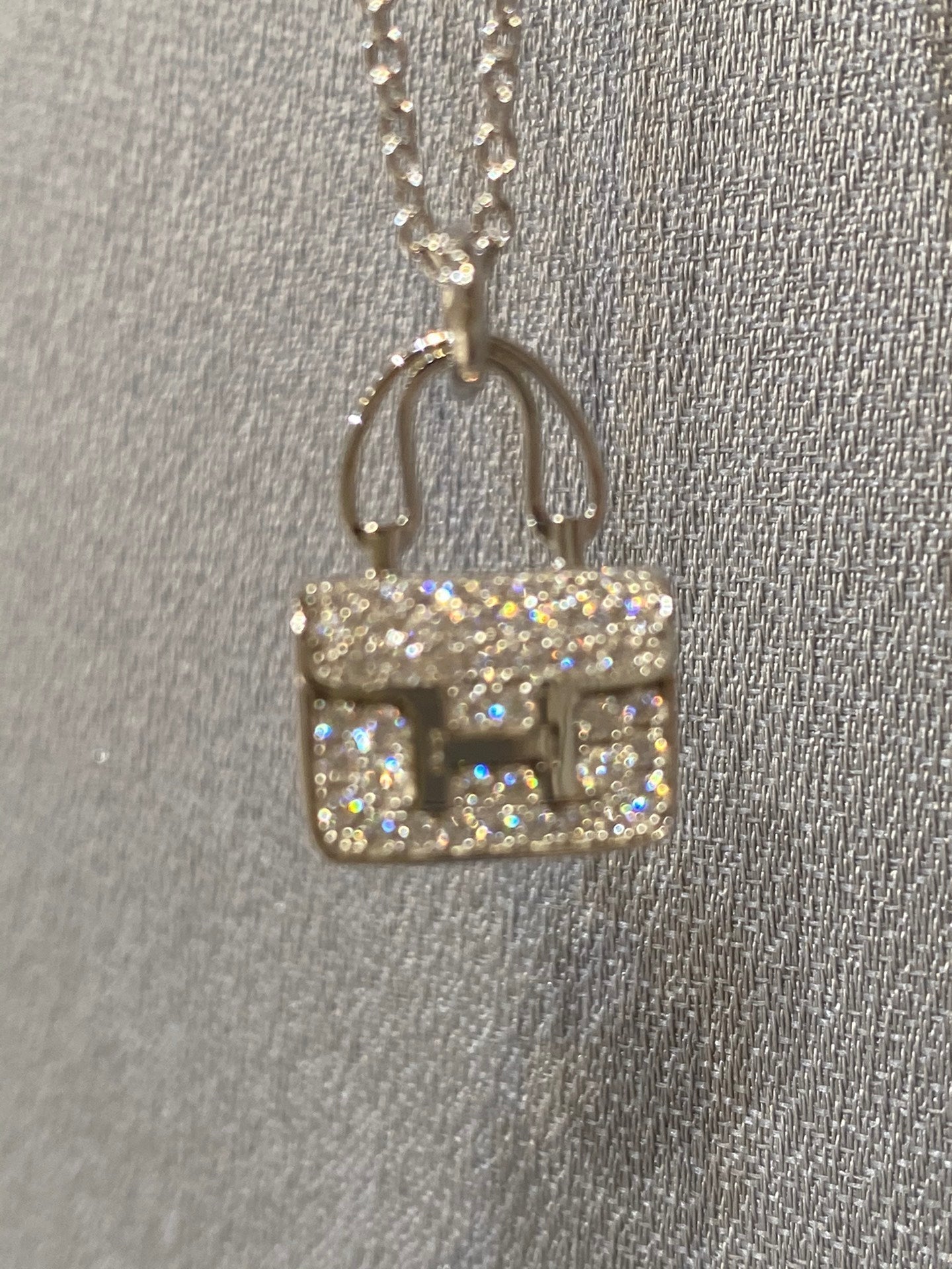 [Eterna Jewels]CONSTANCE PEDANT DIAMOND NECKLACE