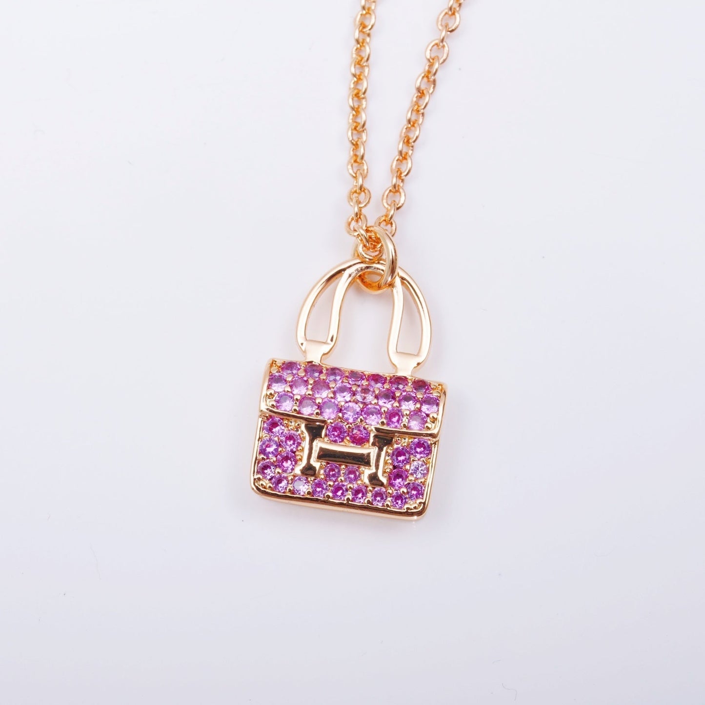 [Eterna Jewels]CONSTANCE PEDANT PURPLE DIAMOND NECKLACE