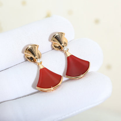 [Eterna Jewels]DREAM Carnelian PINK GOLD EARRINGS