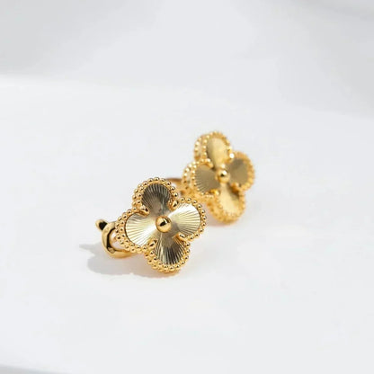 [Eterna Jewels]CLOVER MEDIUM 1 MOTIFS LASER EARRINGS