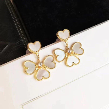 [Eterna Jewels]CLOVER SWEET WHITE MOP EARRINGS