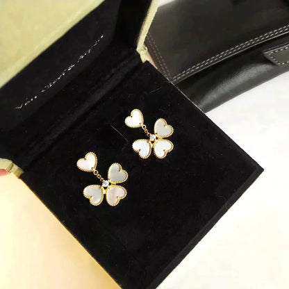 [Eterna Jewels]CLOVER SWEET WHITE MOP EARRINGS