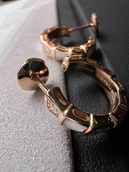 [Eterna Jewels]SERPENTI MOP PINK GOLD EARRINGS
