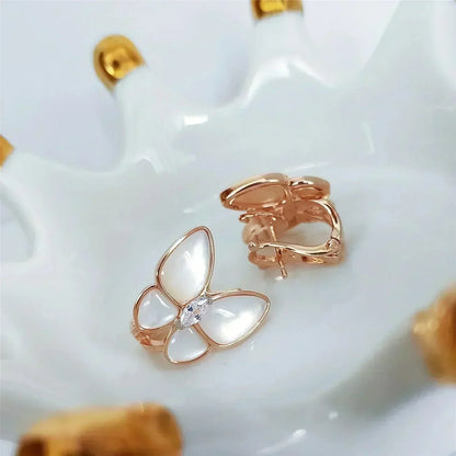 [Eterna Jewels]BUTTERFLY MOP DIAMOND EARRINGS