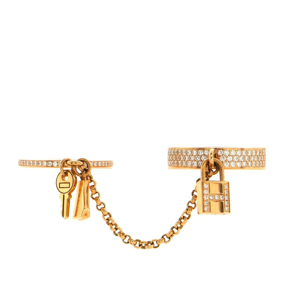 [Eterna Jewels]HM KELLY CLOCHETTE DOUBLE RING IN  WITH DIAMONDS