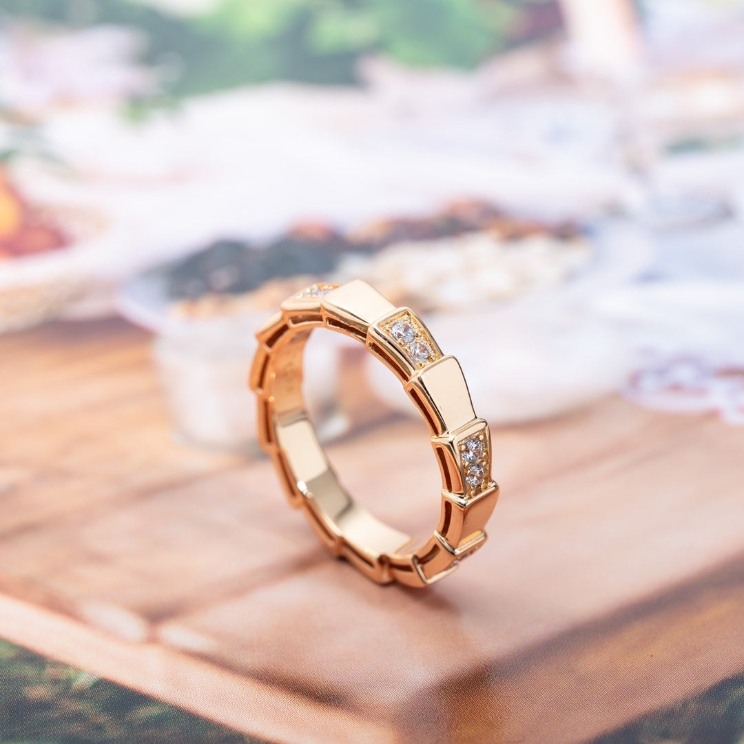 [Eterna Jewels]SERPENTI RING PINK GOLD  3MM