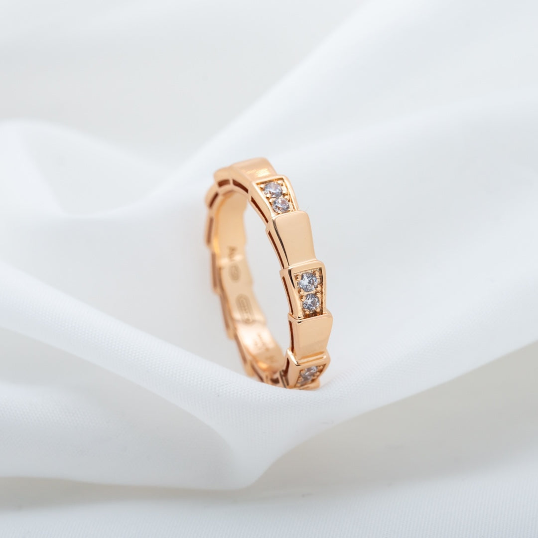 [Eterna Jewels]SERPENTI RING PINK GOLD  3MM