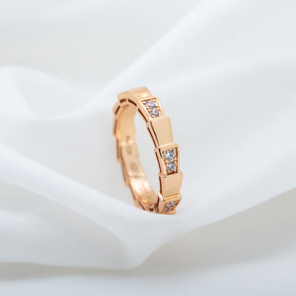[Eterna Jewels]SERPENTI RING PINK GOLD  3MM