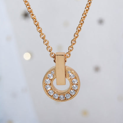 [Eterna Jewels]GARI NECKLACE PINK GOLD DIAMOND