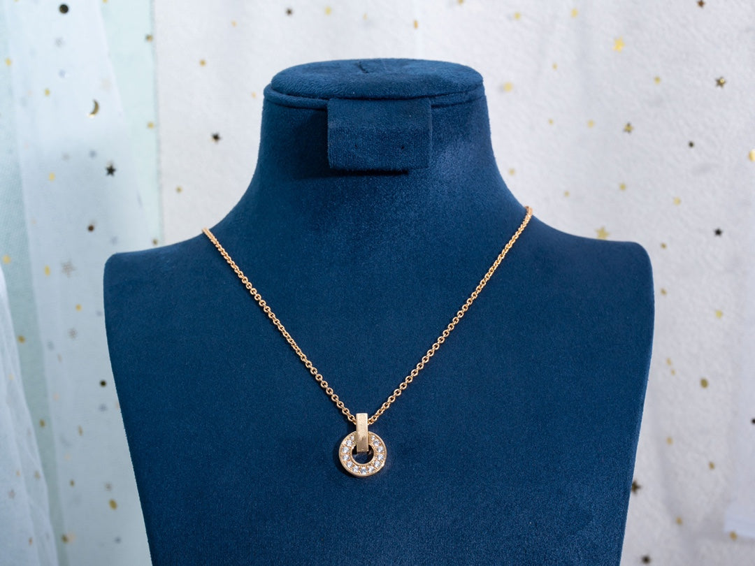 [Eterna Jewels]GARI NECKLACE PINK GOLD DIAMOND