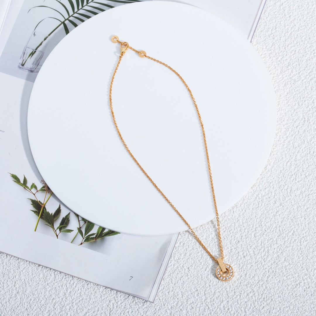 [Eterna Jewels]GARI NECKLACE PINK GOLD DIAMOND