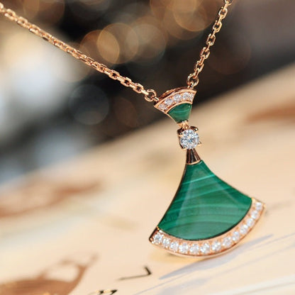 [Eterna Jewels]DREAM NECKLACE MALACHITE DIAMOND