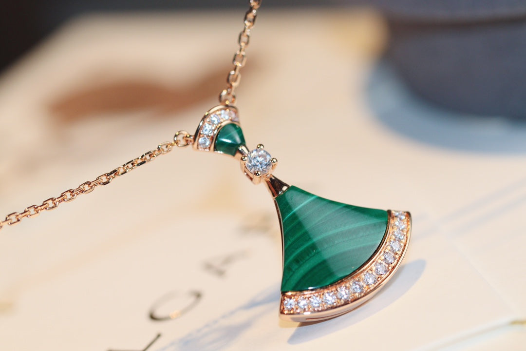 [Eterna Jewels]DREAM NECKLACE MALACHITE DIAMOND