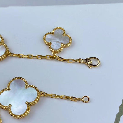 [Eterna Jewels]MAGIC CLOVER MOP GOLD BRACELET 5 MOTIFS