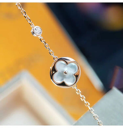 [Eterna Jewels]SUN MOP GOLD 1 DIAMOND NECKLACE