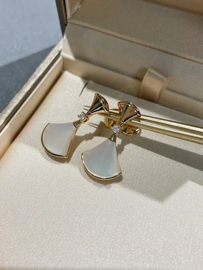 [Eterna Jewels]DREAM MOP 1 DIAMOND EARRINGS