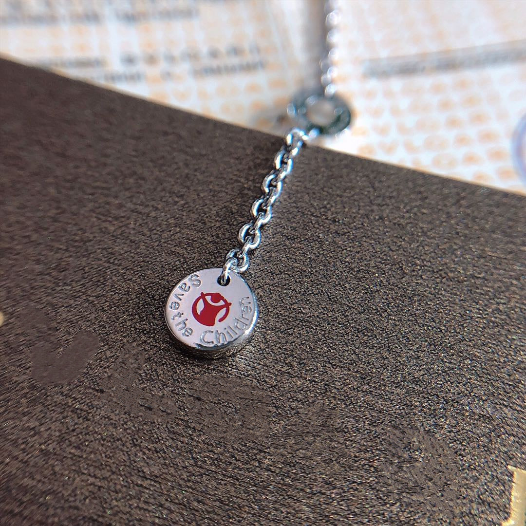 [Eterna Jewels]ZERO 1 BLACK CERAMIC SILVER NECKLACE