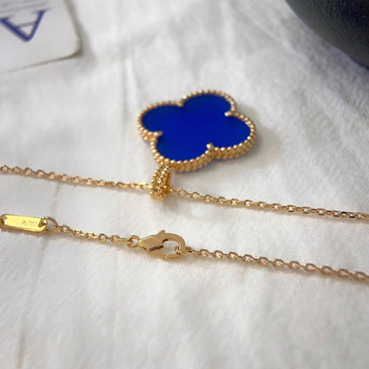 [Eterna Jewels]CLOVER 25MM NECKLACE TURQUOISE ROSE GOLD