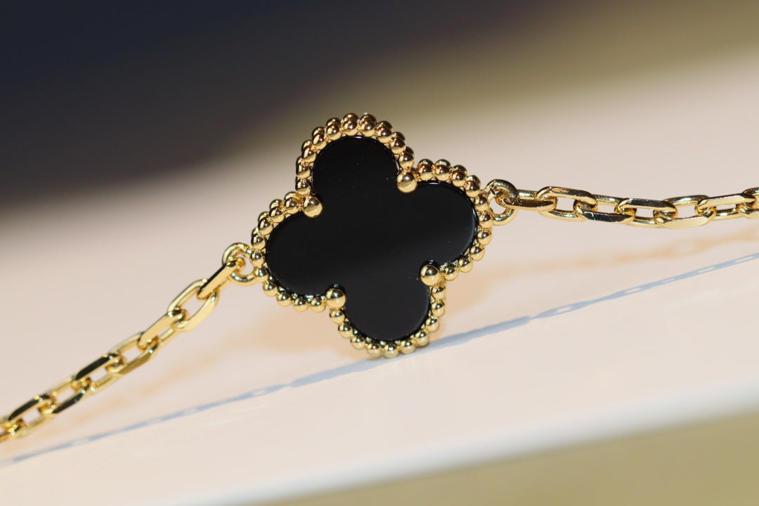 [Eterna Jewels]CLOVER 20 MOTIFS ONYX ROSE GOLD
