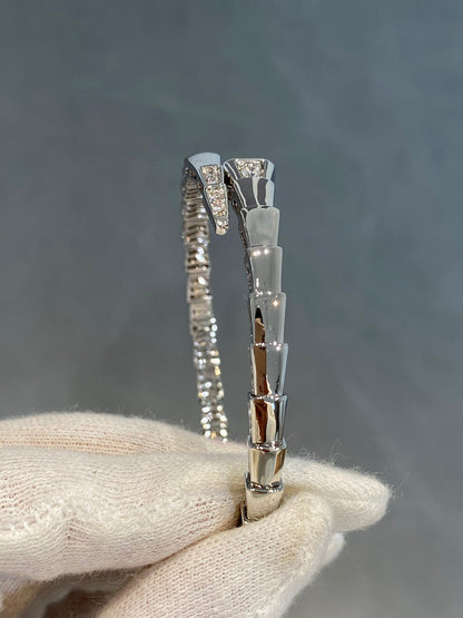 [Eterna Jewels]SERPENTI BRACELET DIAMONDS SILVER