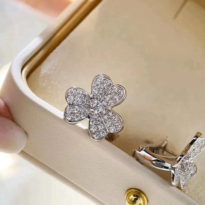 [Eterna Jewels]CLOVER COMOS DIAMOND EARRINGS SILVER
