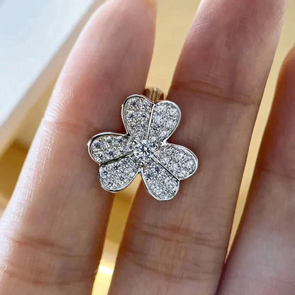 [Eterna Jewels]CLOVER COMOS DIAMOND EARRINGS SILVER