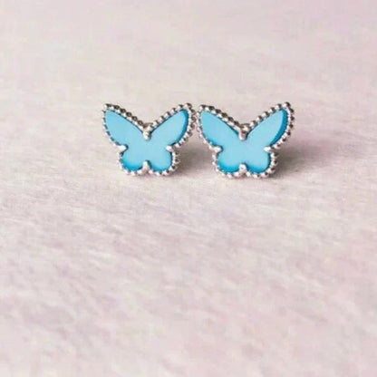 [Eterna Jewels]BUTTERFLY TURQUOISE EARRINGS SILVER