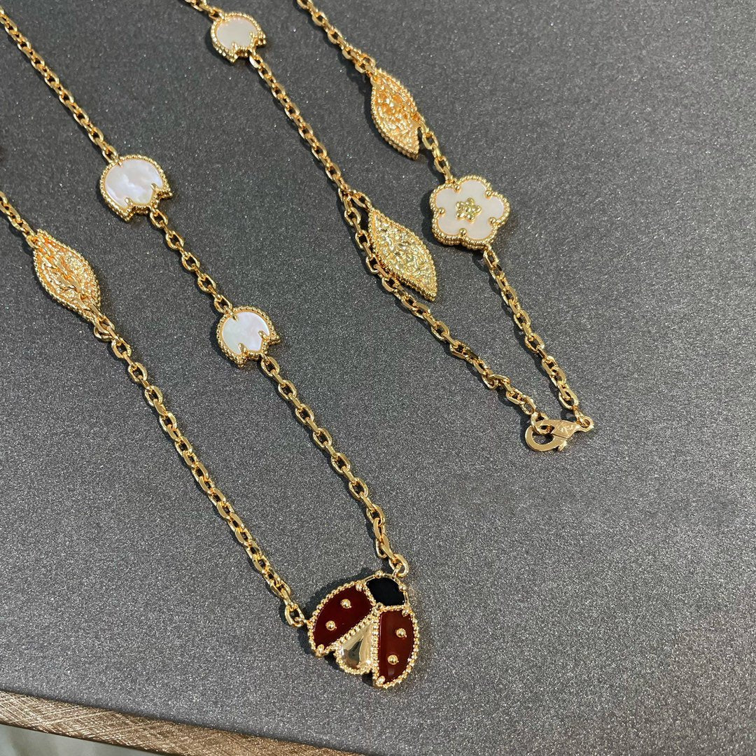 [Eterna Jewels]LUCKY SPRING 15 MOTIFS GOLD NECKLACE