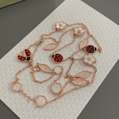 [Eterna Jewels]LUCKY SPRING 15 MOTIFS ROSE GOLD NECKLACE