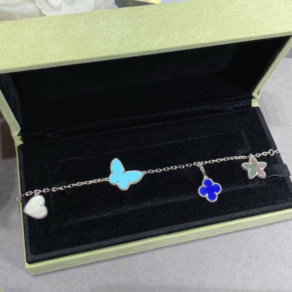 [Eterna Jewels]LUCKY SPRING SILVER BRACELET 4 MOTIF