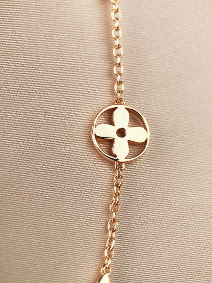 [Eterna Jewels]STAR AND SUN 7 MOTIFS GOLD BRACELET