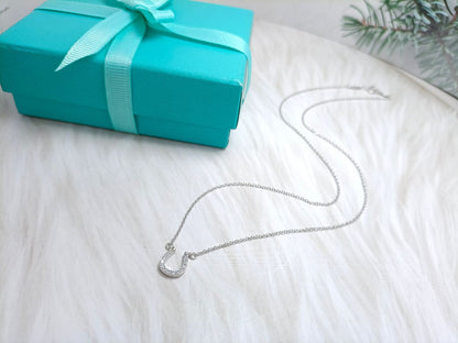 [Eterna Jewels]U PEDANT DIAMOND NECKLACE